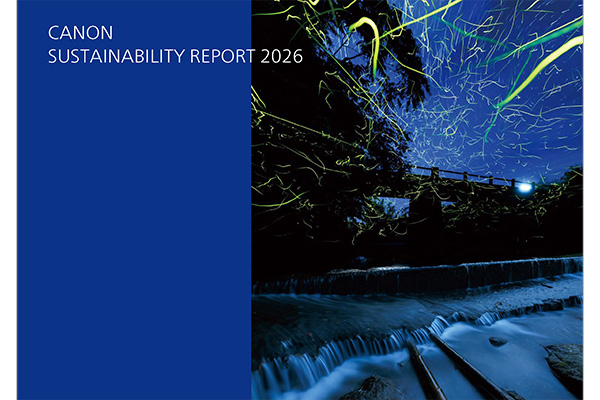 Cover illustration of the Canon Sustainability Report 2026