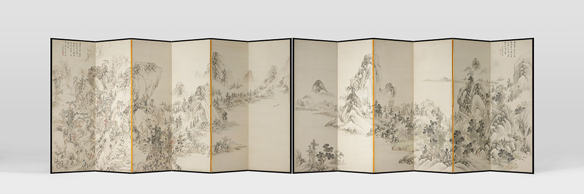 High-resolution facsimile of Spring and Autumn Landscapes Minneapolis Institute of Art, Mary Griggs Burke Collection, Gift of the Mary and Jackson Burke Foundation 2015.79.142.1-2