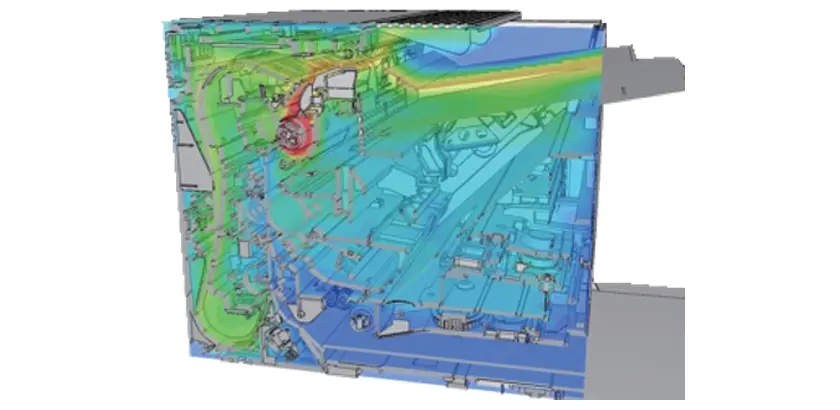Heat and airflow simulation