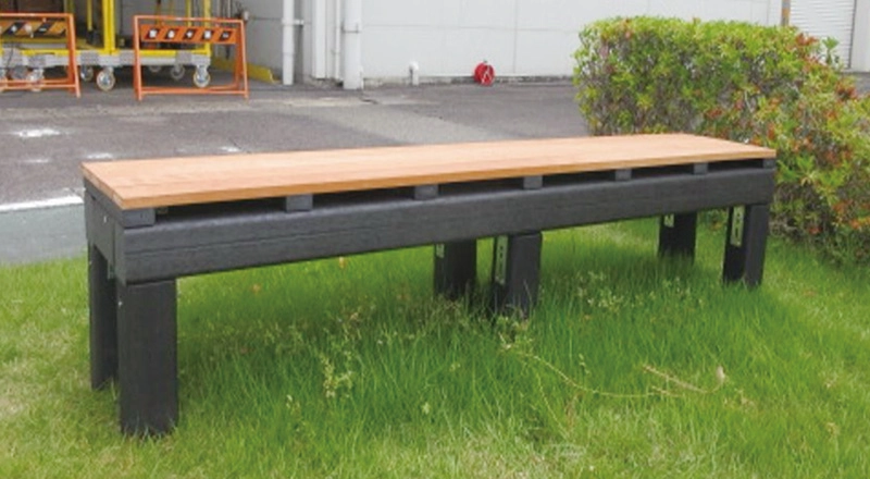 Artificial wooden benches