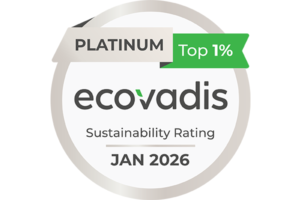 Eco Vadis Platinum rating