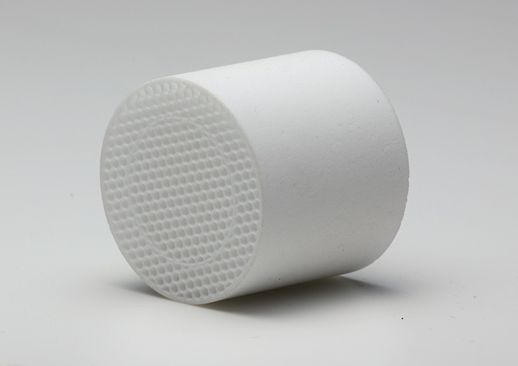 Sample of Porous Ceramic Structure with Helical Pore Arrangement