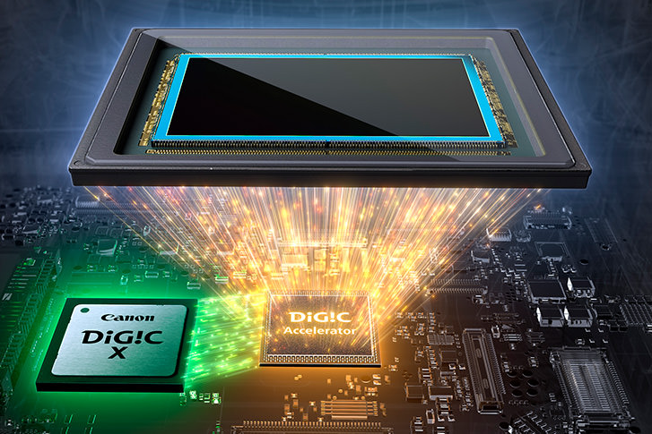 This is an image illustrating the coordination between the image sensor and the two image-processing engines.