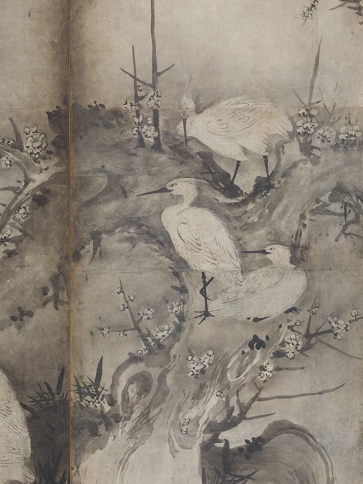 Egrets in Plum and Willow
