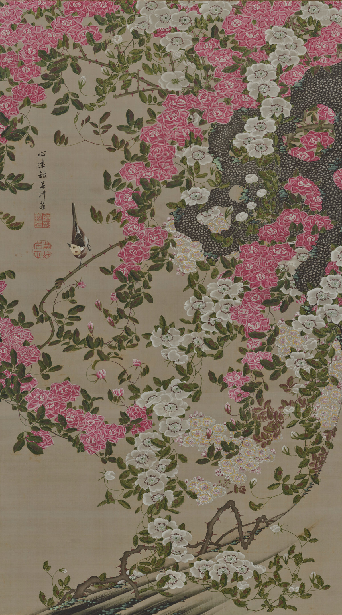 Roses and birds