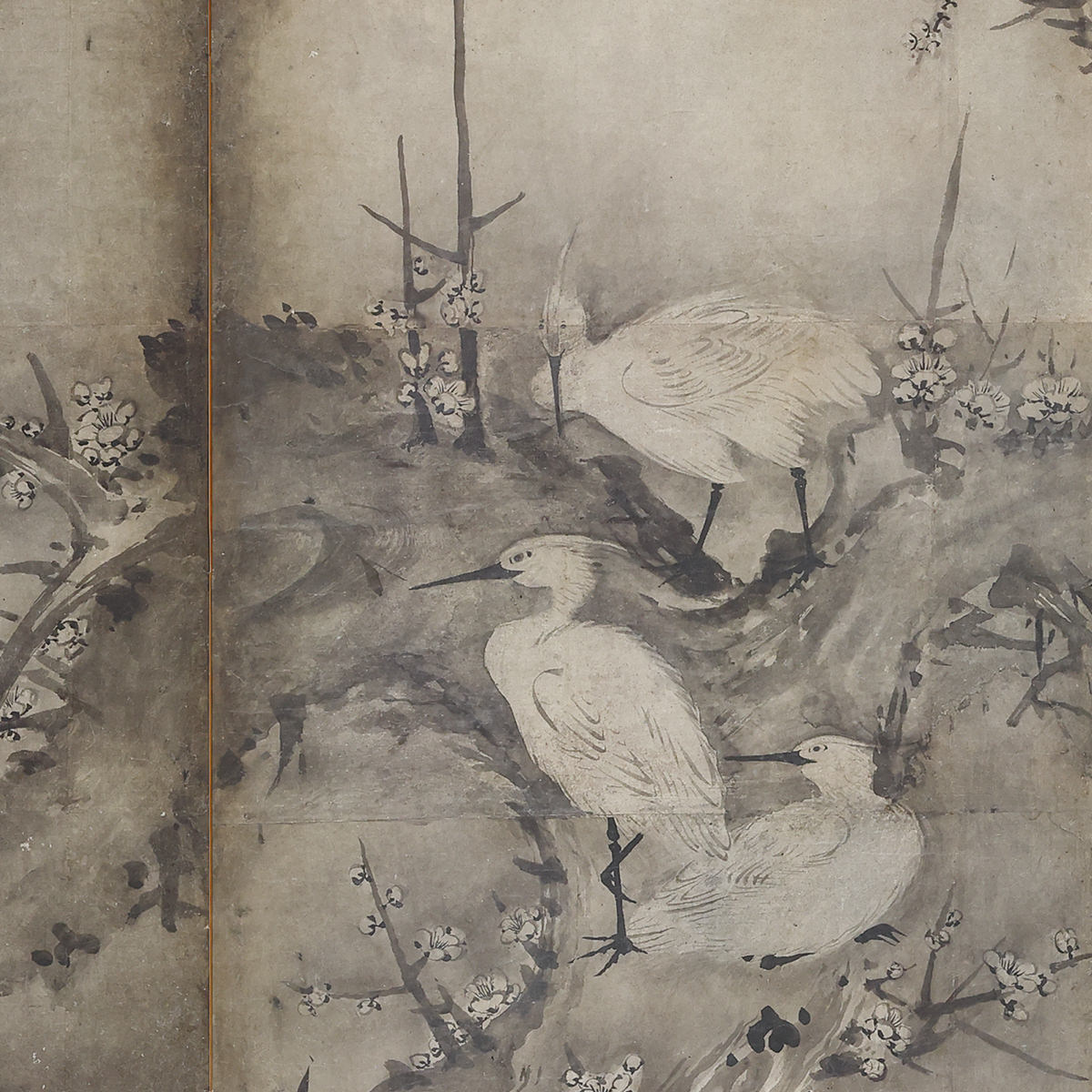 Egrets in Plum and Willow