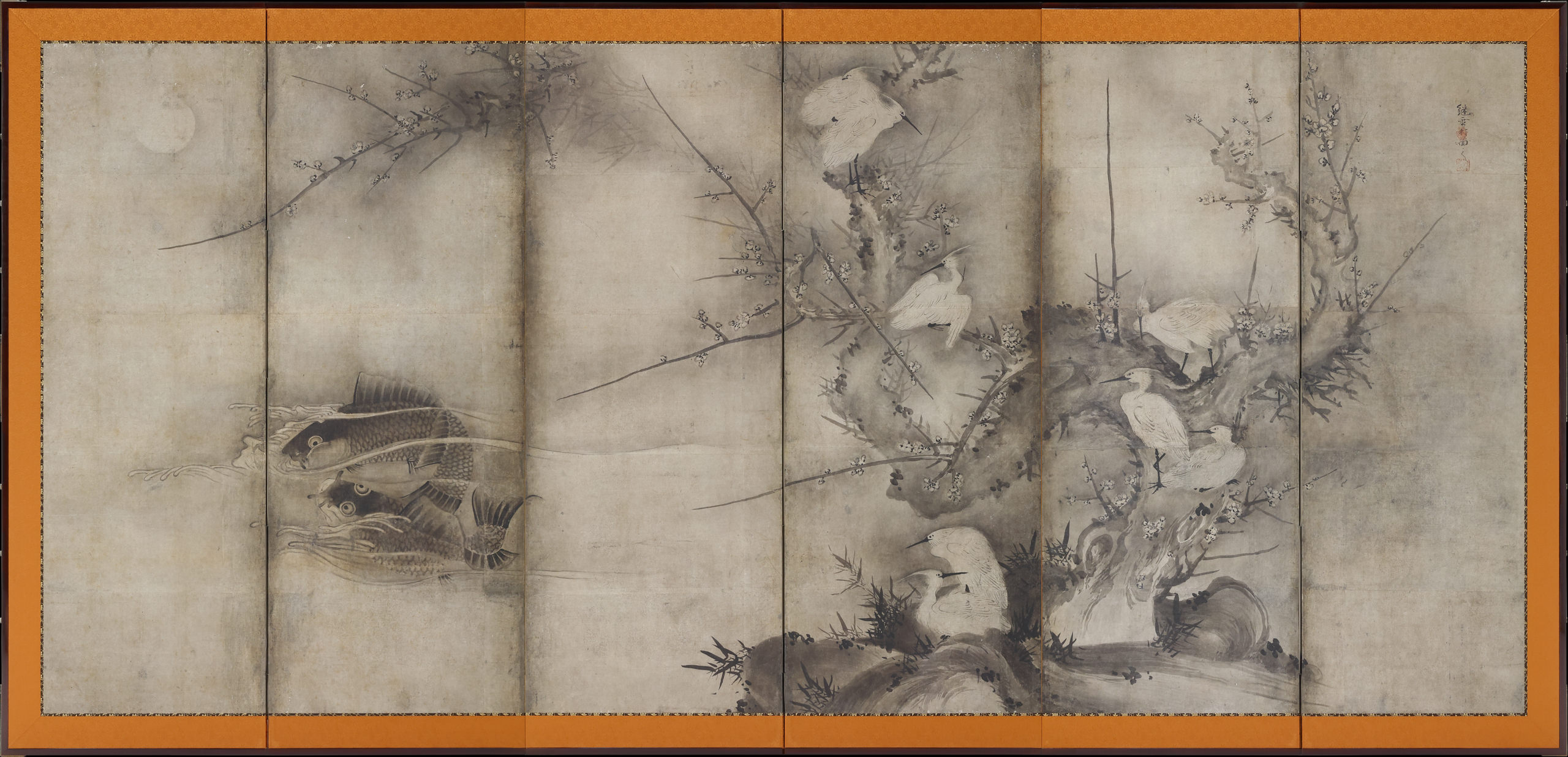 Egrets in Plum and Willow right screen