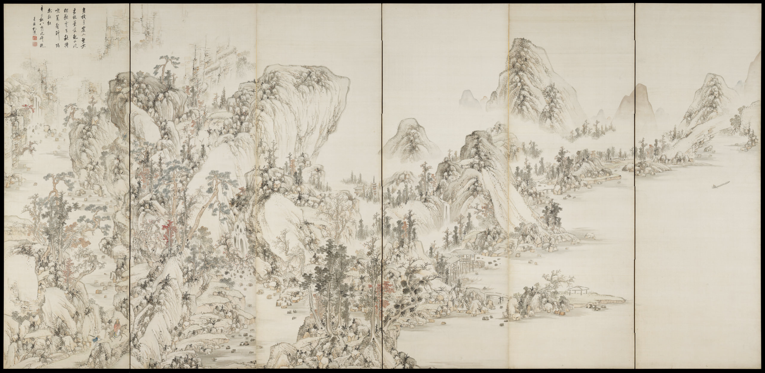 Spring and Autumn Landscapes left screen