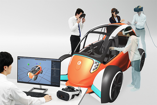 複数のデバイスを用いて3DCGを共有可能