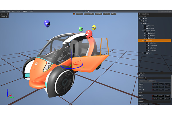 PCでソフトウエアを起動した際のビューイメージ