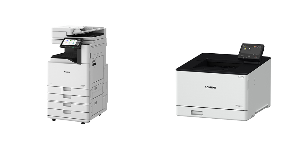 「EPEAT 2.0」画像機器製品として初登録した複合機・プリンター （左：imageFORCE C3150　右：Color imageCLASS X LBP1333C）