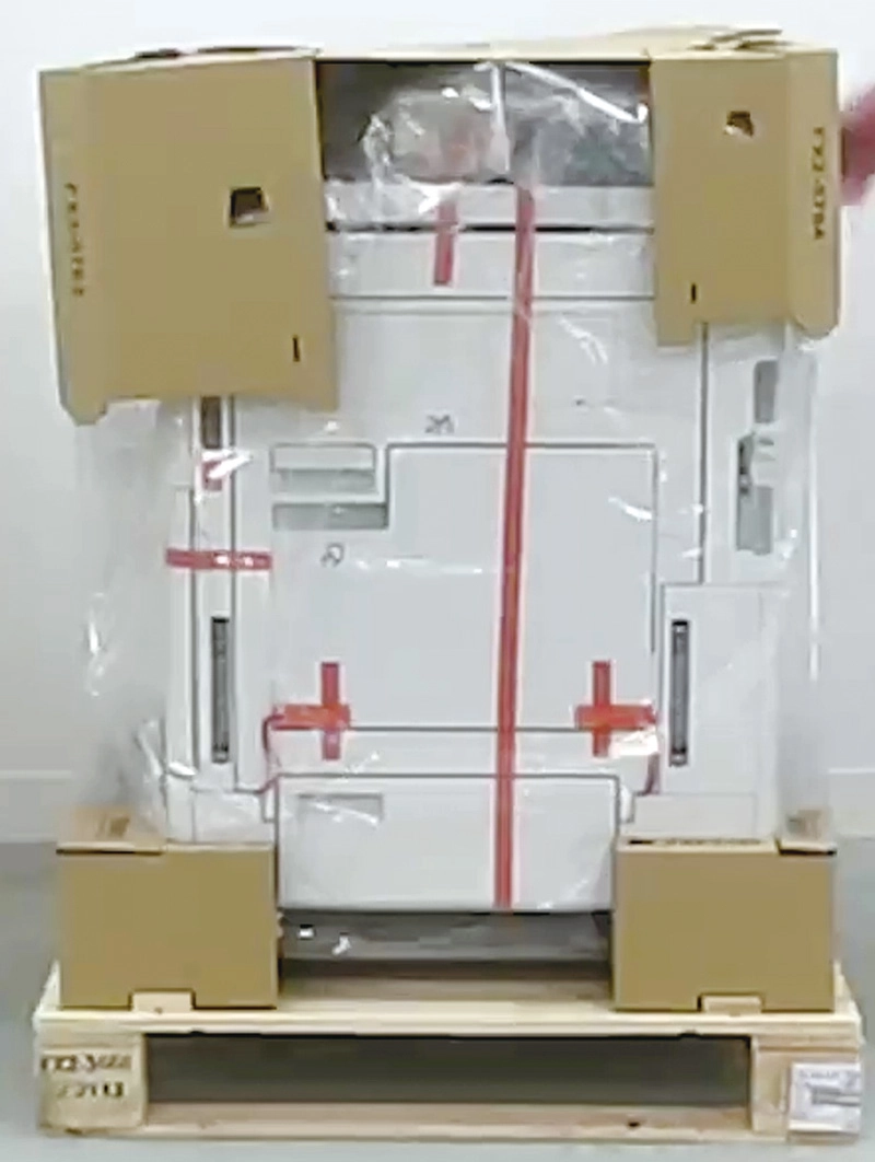 組み立て式の段ボール紙梱包
