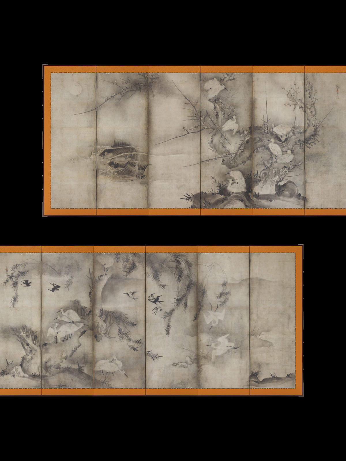 花鳥図屏風