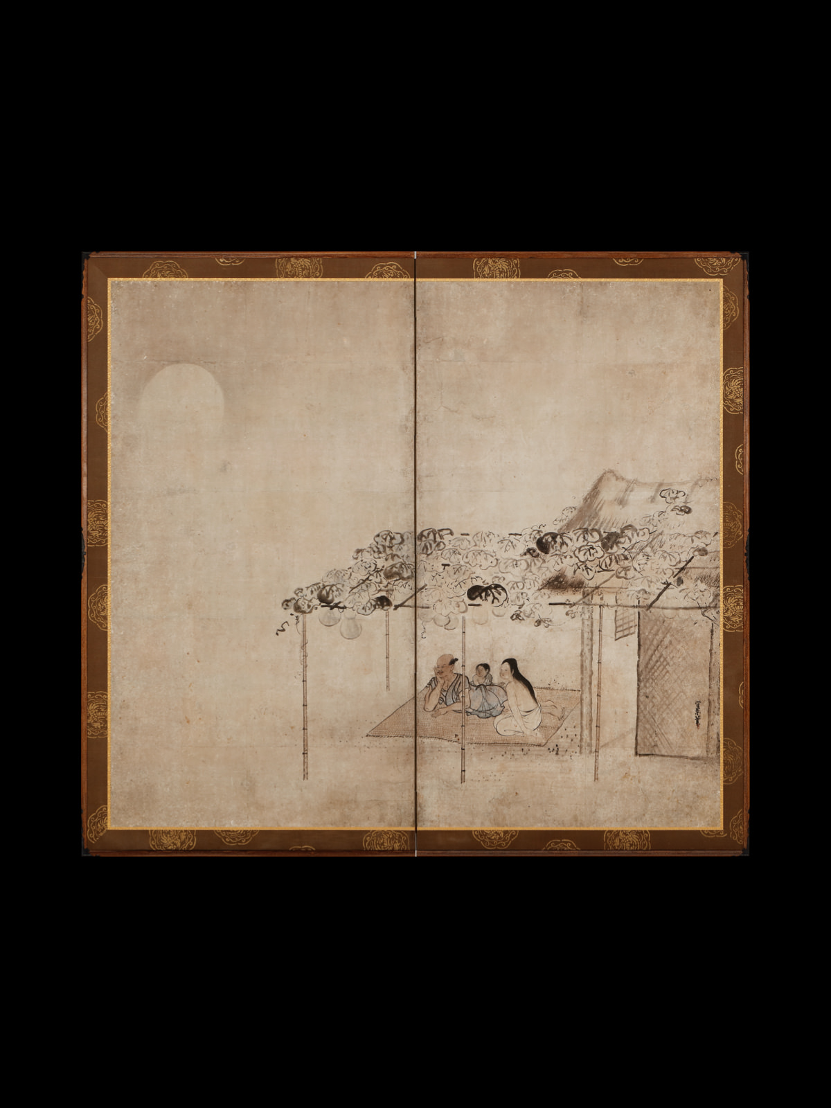 納涼図屏風